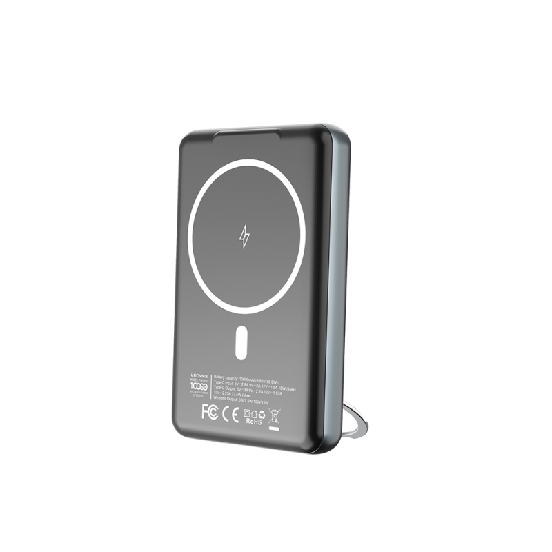 Lenyes PW1001D PD 22.5W Fast Charging Stand Wireless Powerbank 15W 10000mAh - 2