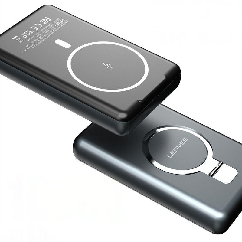 Lenyes PW1001D PD 22.5W Hızlı Şarj Özellikli Standlı Wireless Powerbank 15W 10000mAh - 4