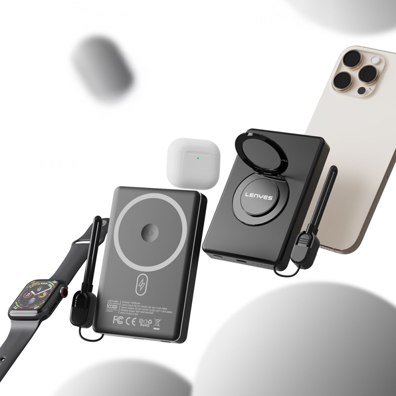Lenyes PW1005D Smart Watch with Stand Wireless Charging Feature Wireless Powerbank 20W 10000mAh - 6