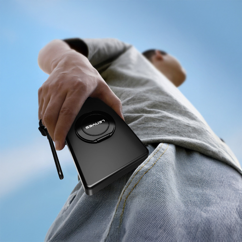 Lenyes PW1005D Standlı Akıllı Saat Kablosuz Şarj Özellikli Wireless Powerbank 20W 10000mAh - 7