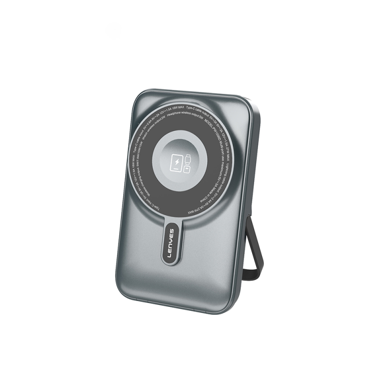 Lenyes PW1006D Dijital LED Ekranlı Standlı Wireless Powerbank 15W 10000mAh - 1