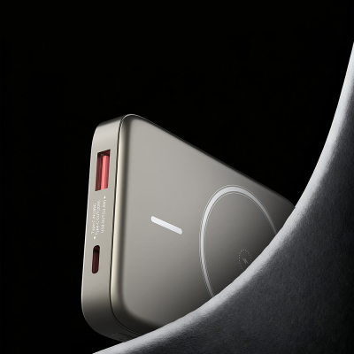 Lenyes PW1012D PD 20W Digital LED Display 360 Degree Rotatable Stand Wireless Charging Powerbank 15W 10000mAh - 8