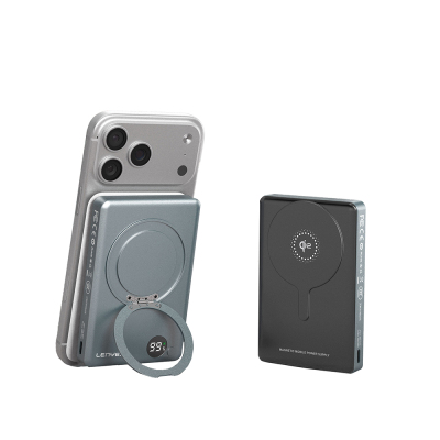 Lenyes PW1013D PD 30W Dijital LED Göstergeli Qi2 Teknolojili Standlı Kablosuz Şarj Özellikli Wireless Powerbank 15W 10000mAh - 4