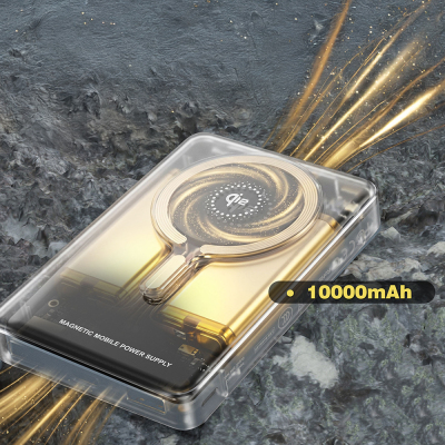 Lenyes PW1013D PD 30W Wireless Powerbank with Digital LED Display, Qi2 Technology, Stand, and Wireless Charging Capability (15W, 10000mAh) - 7