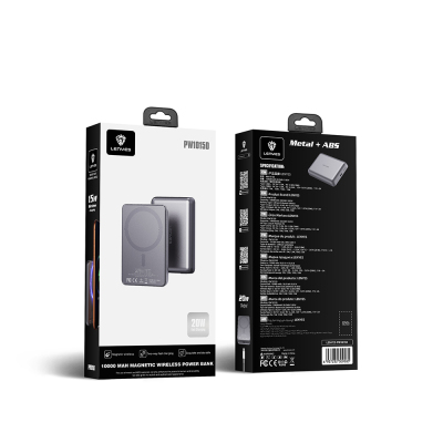 Lenyes PW1015D Ultra İnce LED Göstergeli Wireless Powerbank 15W 10000mAh - 7