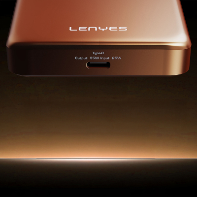 Lenyes PW1018D 35W Dijital LED Göstergeli Qi2 Teknolojili Wireless Powerbank 25W 10000mAh - 4