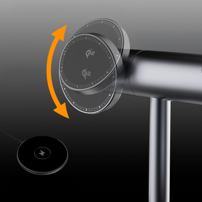 Lenyes PW319 Qi2 Şarj Teknolojili Ambiyans Işıklı Telefon&Akıllı Saat&Kulaklık 15W 3in1 Kablosuz Şarj Standı - 5