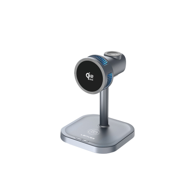 Lenyes PW323 Qi2 Charging Technology Ambient Light 3-in-1 Wireless Charging Stand for Phones, Smartwatches & Headphones 25W - 1
