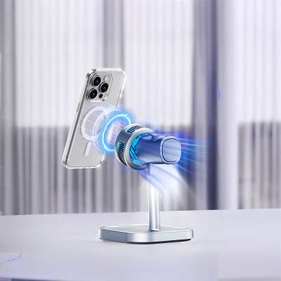 Lenyes PW323 Qi2 Şarj Teknolojili Ambiyans Işıklı Telefon&Akıllı Saat&Kulaklık 25W 3in1 Kablosuz Şarj Standı - 2