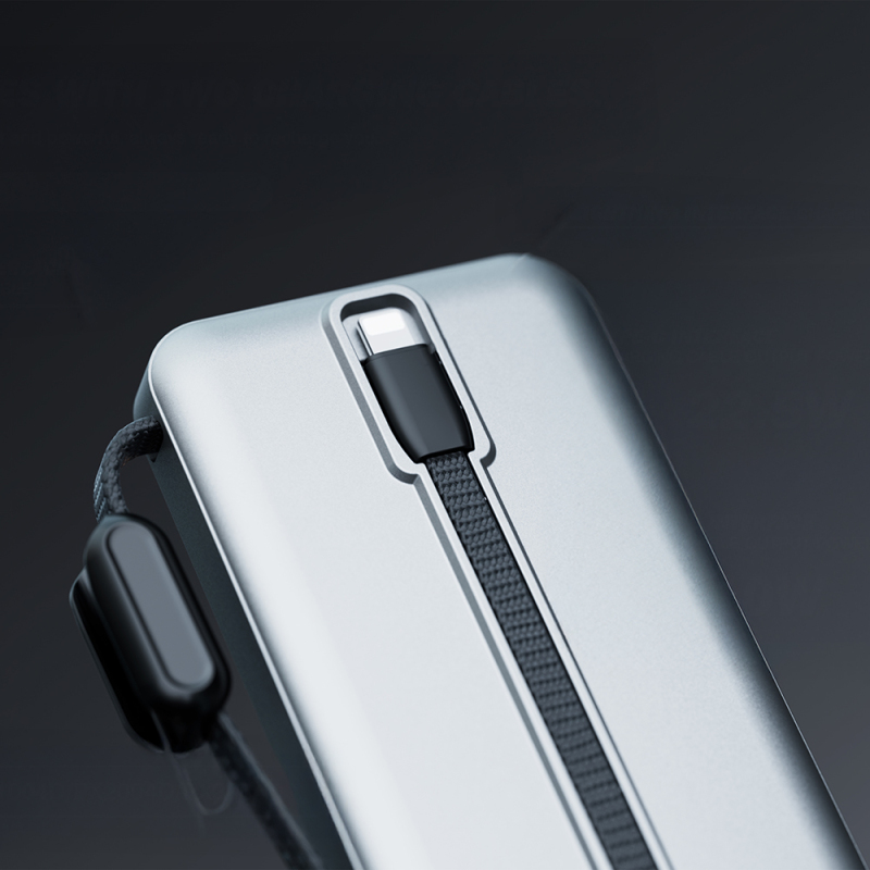 Lenyes PX1004D Digital LED Display Powerbank with Lightning Cable, 22.5W, 10,000mAh - 4