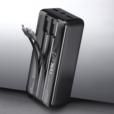 Lenyes PX180D Dijital LED Ekranlı Type-C ve Lightning Kablolu Powerbank 22.5W 10.000mAh - 4