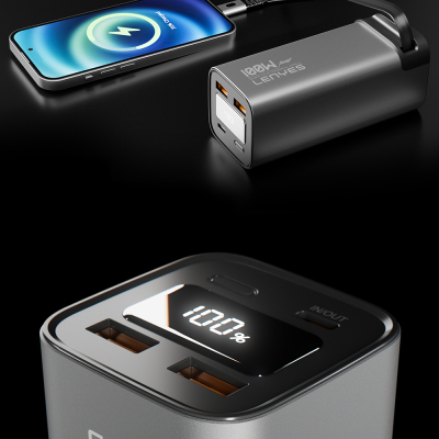 Lenyes PX2001D Hızlı Şarj Özellikli Dijital LED Göstergeli Taşınabilir Powerbank 100W 20000mAh - 7