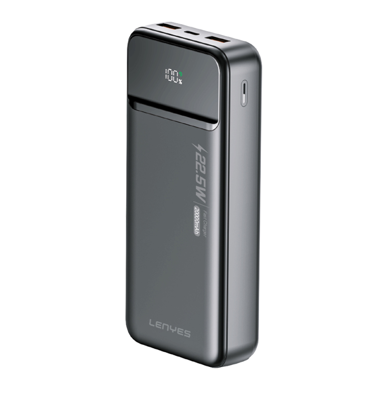 Lenyes PX254D PD 20W Fast Charging Powerbank with Digital LED Display, 22.5W, 20000mAh Capacity - 1