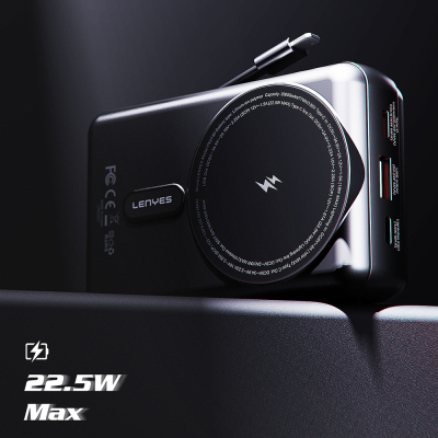 Lenyes PX274D PD 22.5W Wireless Powerbank with Stand and M-safe Charging Feature 15W 20000mAh - 8
