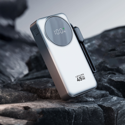 Lenyes PX279D Digital LED Display Powerbank with Type-C and Lightning Cables, 45W 20.000mAh - 2