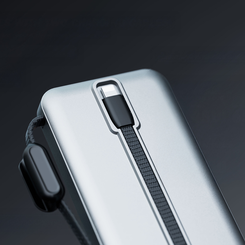 Lenyes PX279D Digital LED Display Powerbank with Type-C and Lightning Cables, 45W 20.000mAh - 4