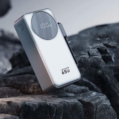 Lenyes PX379D Digital LED Display Powerbank Type-C and Lightning Cables 65W 30.000mAh - 2