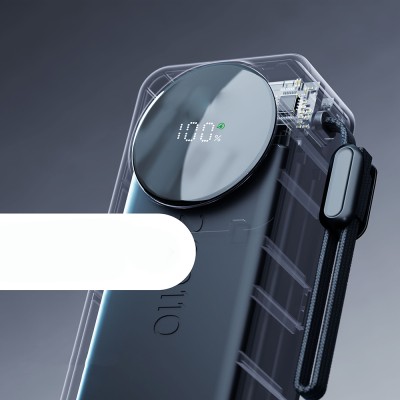 Lenyes PX379D Digital LED Display Powerbank Type-C and Lightning Cables 65W 30.000mAh - 4