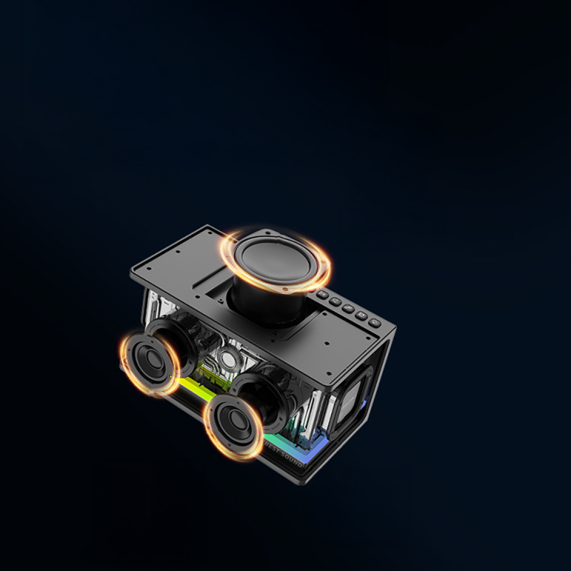 Lenyes S839 Portable TWS Bluetooth Speaker With RGB Light v5.2 - 6