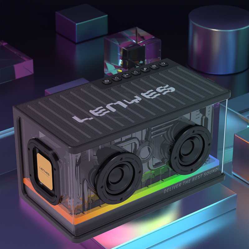Lenyes S839 Portable TWS Bluetooth Speaker With RGB Light v5.2 - 12