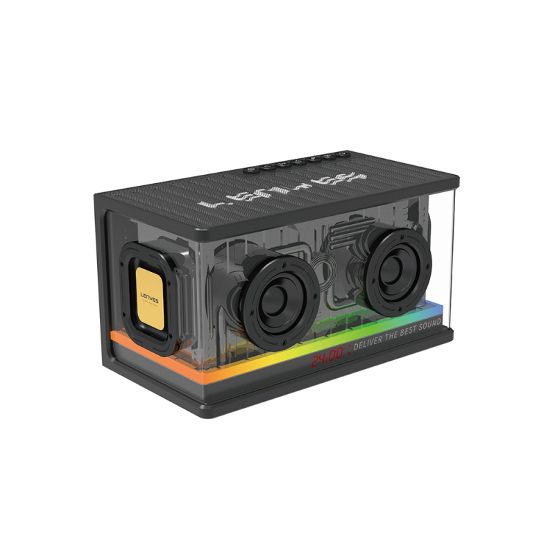 Lenyes S839 RGB Işıklı Taşınabilir TWS Bluetooth Hoparlör v5.2 - 1