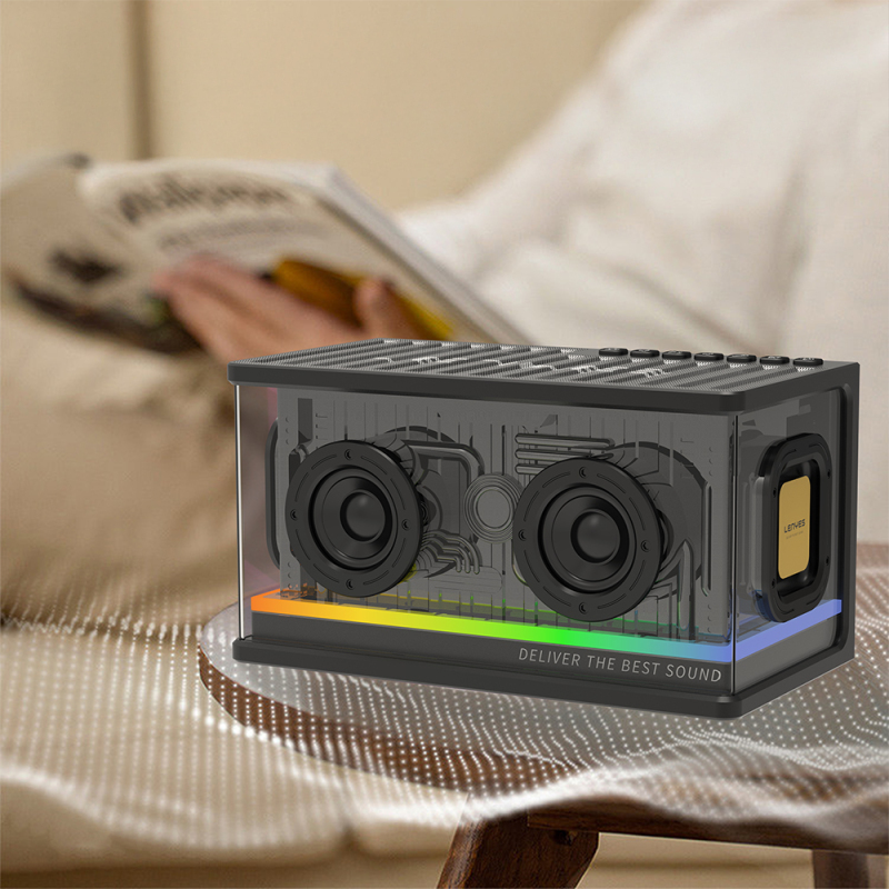 Lenyes S839 RGB Işıklı Taşınabilir TWS Bluetooth Hoparlör v5.2 - 9