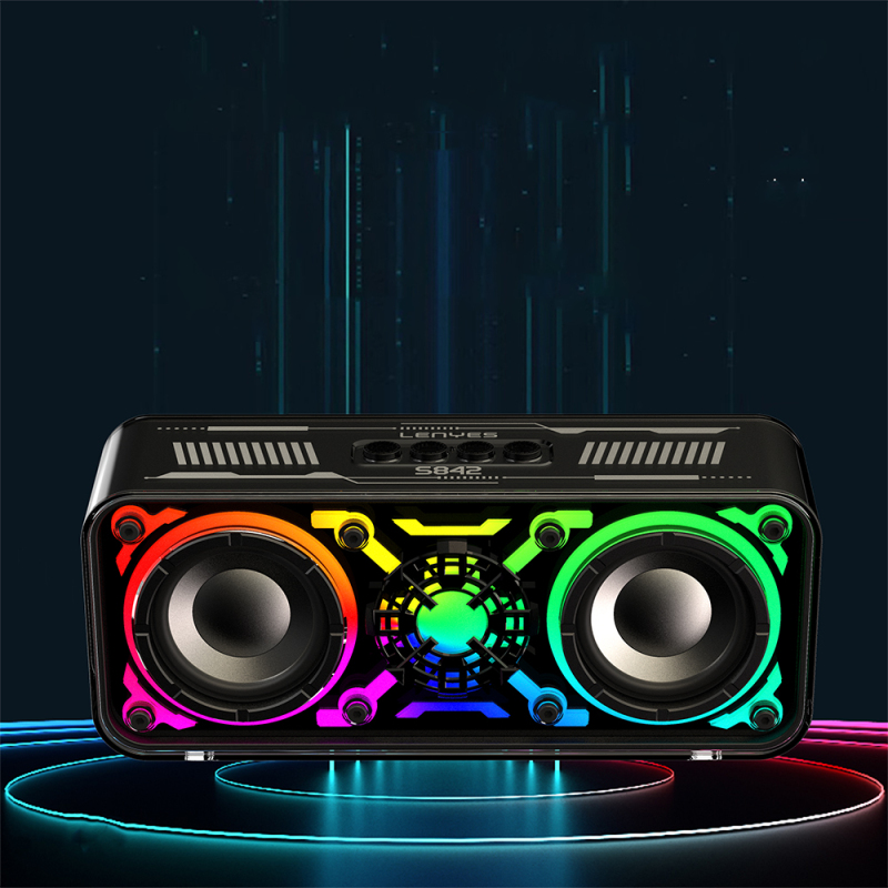 Lenyes S842 RGB Led Işıklı TWS Bluetooth Hoparlör v5.3 18W - 6
