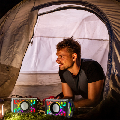 Lenyes S843 RGB LED Light Portable TWS Bluetooth Speaker v5.3 20W - 4