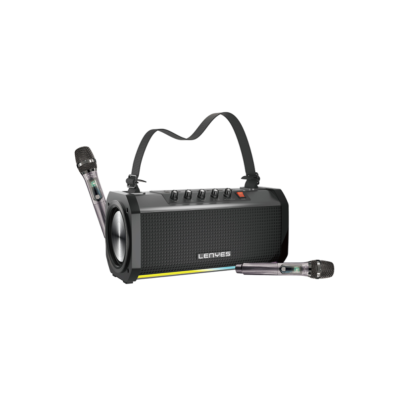 Lenyes S863 RGB Led Işıklı Mikrofonlu TWS Bluetooth Speaker Hoparlör v5.3 - 1