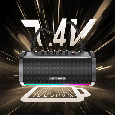 Lenyes S863 RGB Led Işıklı Mikrofonlu TWS Bluetooth Speaker Hoparlör v5.3 - 6