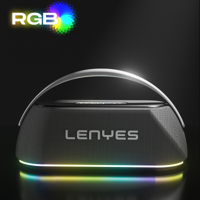 Lenyes S869 RGB Işıklı Çift Mikrofonlu Taşınabilir Bluetooth Hoparlör v5.3 - 5