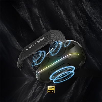 Lenyes S869 RGB Işıklı Çift Mikrofonlu Taşınabilir Bluetooth Hoparlör v5.3 - 7