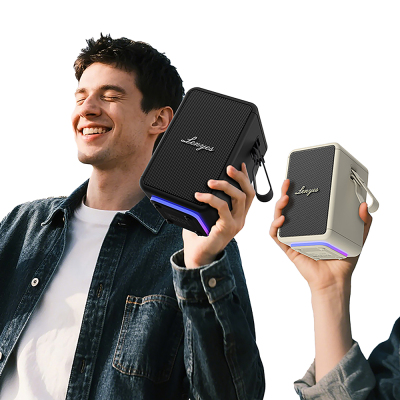 Lenyes S874 Su Geçirmez Özellikli RGB Işıklı Askılı Taşınabilir TWS Bluetooth Hoparlör v5.3 - 7