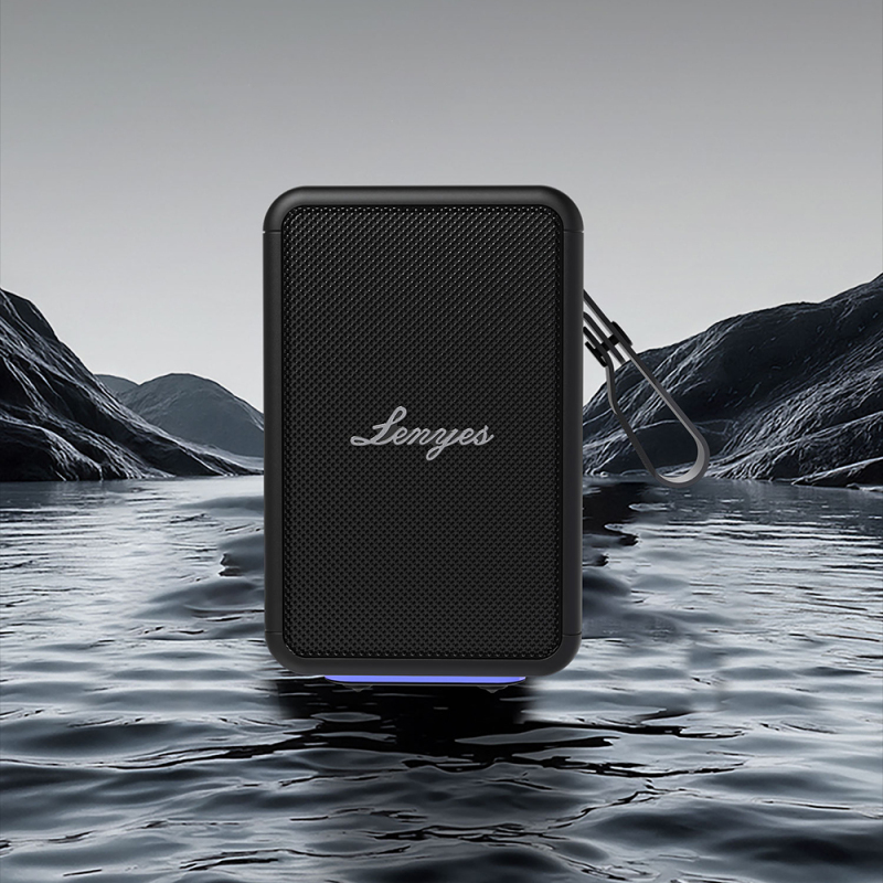 Lenyes S874 Waterproof Portable TWS Bluetooth Speaker with RGB Light and Hanging Bracket v5.3 - 8