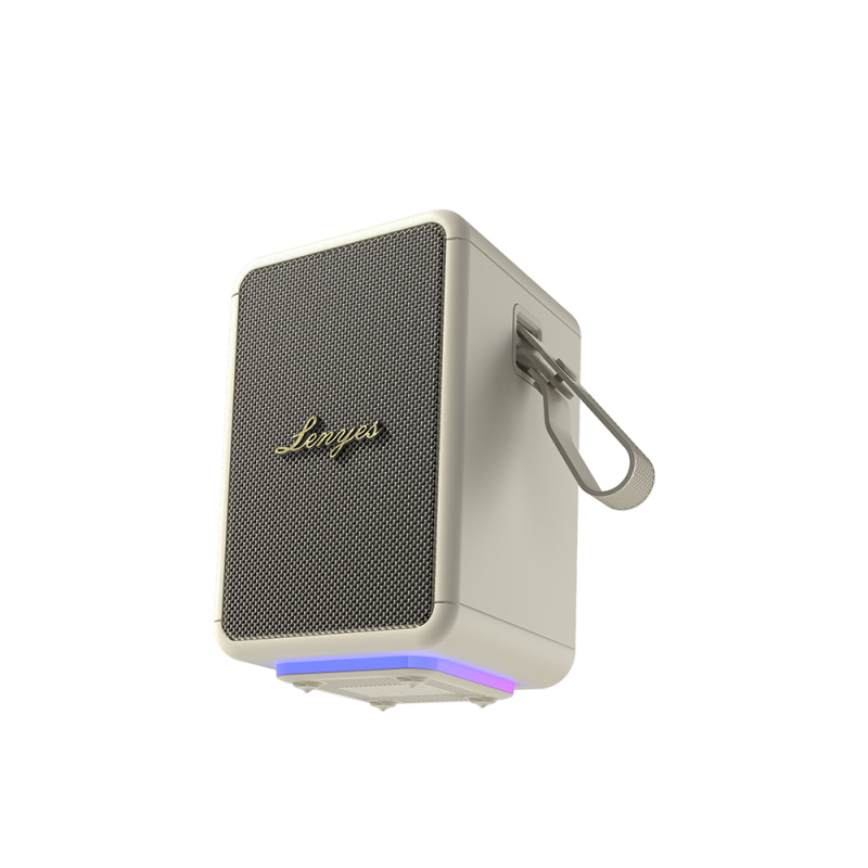 Lenyes S874 Waterproof Portable TWS Bluetooth Speaker with RGB Light and Hanging Bracket v5.3 - 2