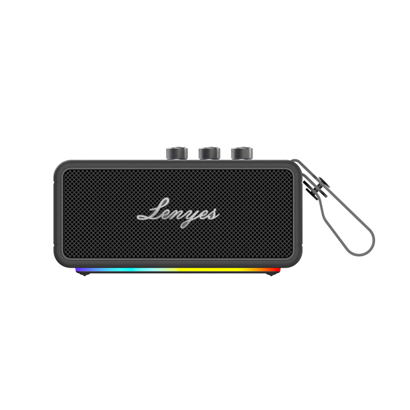 Lenyes S876 Supreme Serisi RGB Işıklı Taşınabilir Su Geçirmez TWS Bluetooth Hoparlör v5.3 45W - 2