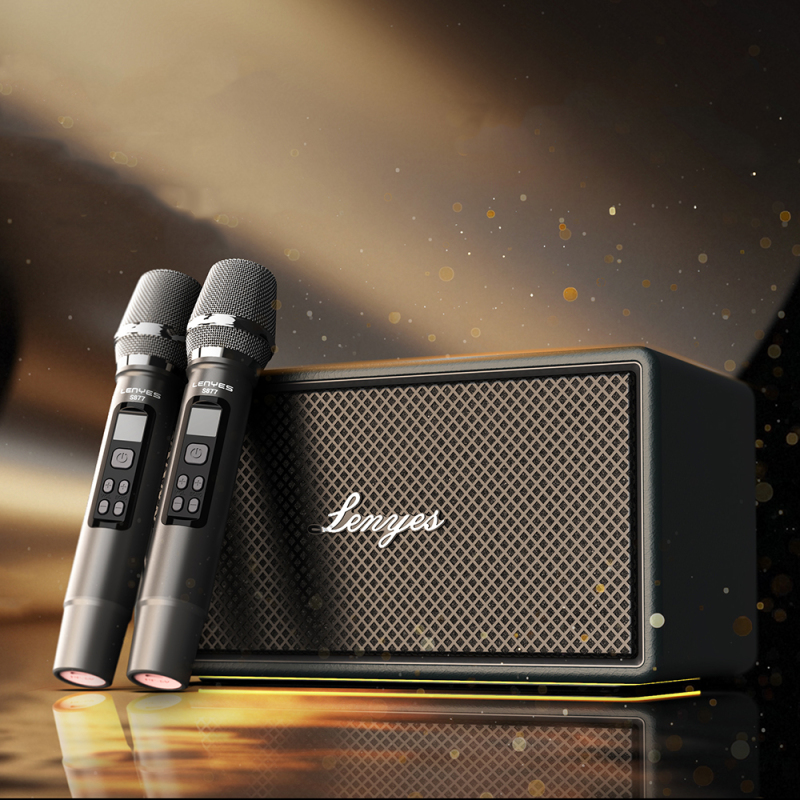 Lenyes S877 Serisi RGB Işıklı Taşınabilir Su Geçirmez Çift Mikrofonlu TWS Bluetooth Hoparlör Speaker v5.3 200W - 3