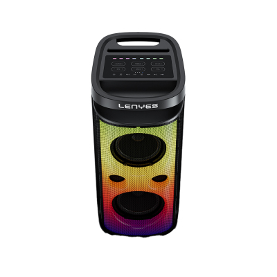 Lenyes S882 Waterproof with Microphone Multi-Input RGB Lighted TWS Karaoke FM Bluetooth Speaker v5.3 200W - 5