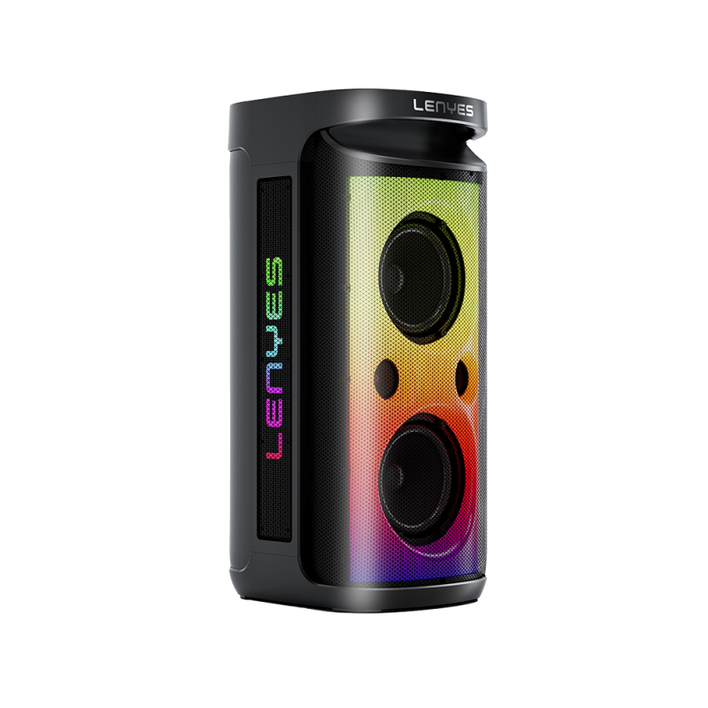 Lenyes S882 Waterproof with Microphone Multi-Input RGB Lighted TWS Karaoke FM Bluetooth Speaker v5.3 200W - 3