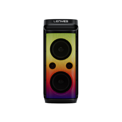 Lenyes S882 Waterproof with Microphone Multi-Input RGB Lighted TWS Karaoke FM Bluetooth Speaker v5.3 - 6