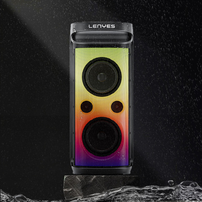 Lenyes S883 Su Geçirmez Tekerlekli Mikrofonlu Çoklu Giriş RGB Işıklı TWS Karaoke FM Bluetooth Hoparlör v5.3 - 12