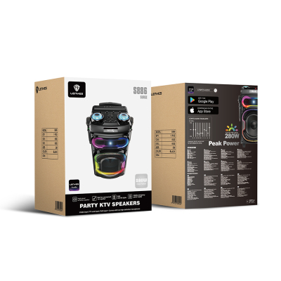 Lenyes S886 RGB Işıklı Çift Mikrofonlu Kablosuz TWS Bluetooth Speaker Hoparlör v5.3 - 3