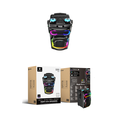 Lenyes S886 RGB Light Dual Microphone Wireless TWS Bluetooth Speaker v5.3 - 4