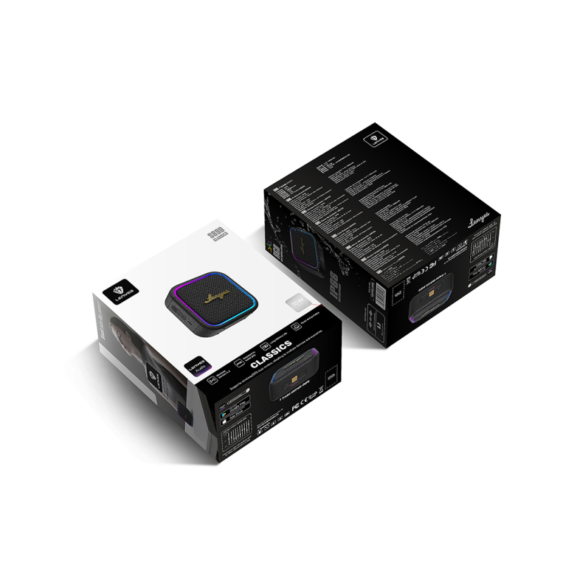 Lenyes S890 Su Geçirmez Özellikli RGB Işıklı Askılı Mini OTG-TWS Bluetooth Hoparlör v5.3 - 10
