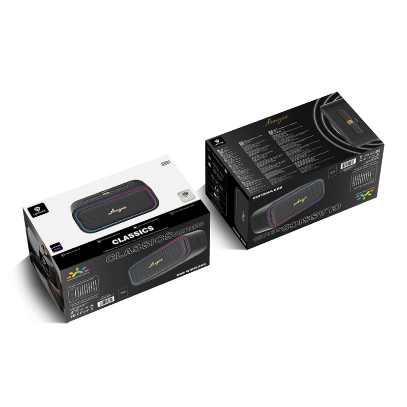 Lenyes S891 RGB Işıklı Taşınabilir Su Geçirmez OTG-TWS Bluetooth Hoparlör v5.3 80W - 11