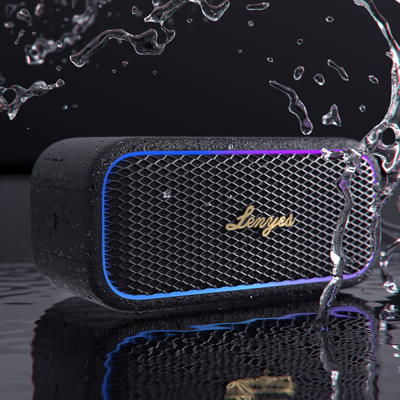Lenyes S891 RGB Işıklı Taşınabilir Su Geçirmez OTG-TWS Bluetooth Hoparlör v5.3 80W - 9