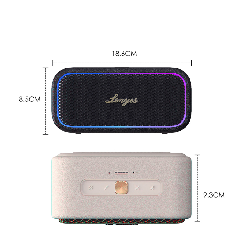 Lenyes S891 RGB Light Portable Waterproof OTG-TWS Bluetooth Speaker v5.3 80W - 7