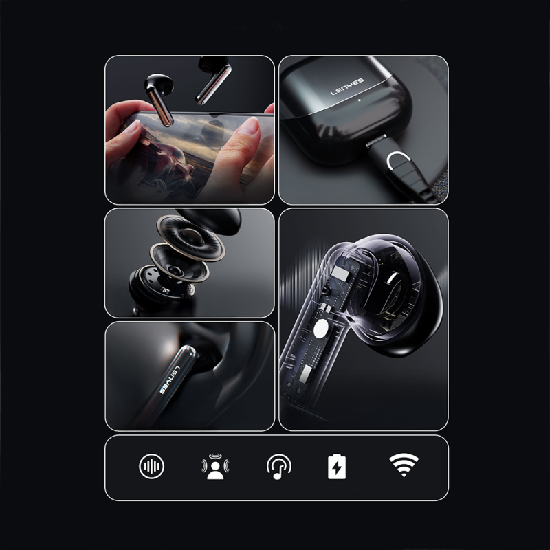 Lenyes Serene X ANC enabled ENC Technology In-Ear Bluetooth Headphones v5.4 - 11