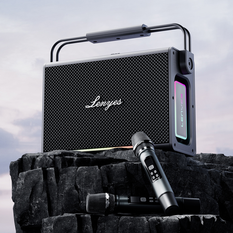 Lenyes Titan 2 Series RGB Light Dual Microphone Portable TWS Bluetooth Speaker v5.3 5000mAh - 5
