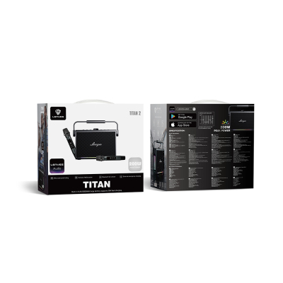 Lenyes Titan 2 Serisi RGB Işıklı Çİft Mikrofonlu Taşınabilir TWS Bluetooth Speaker Hoparlör v5.3 5000mAh - 3